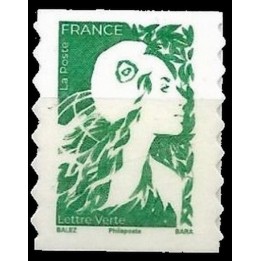 France - Autoadhésif 2358 Marianne de l\'Avenir - Lettre Verte Autoadhésive