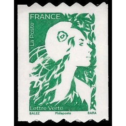 France - Autoadhésif 2361 Marianne de l\'Avenir - Lettre Verte Roulette Autoadhésive