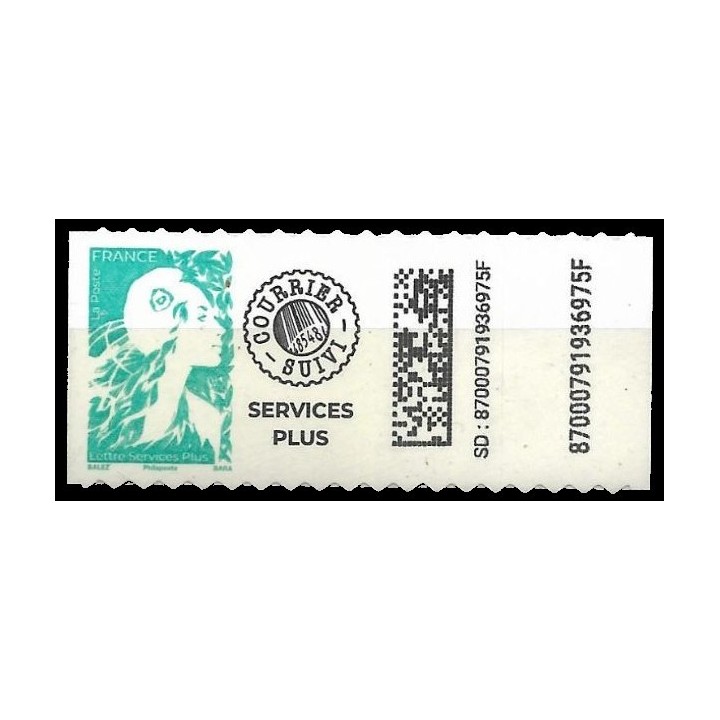 France - Autoadhésif 2362 Marianne de l\'Avenir - Lettre Service Plus Roulette Autoadhésive