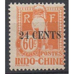 Timbre de collection Indochine - Taxe 27a