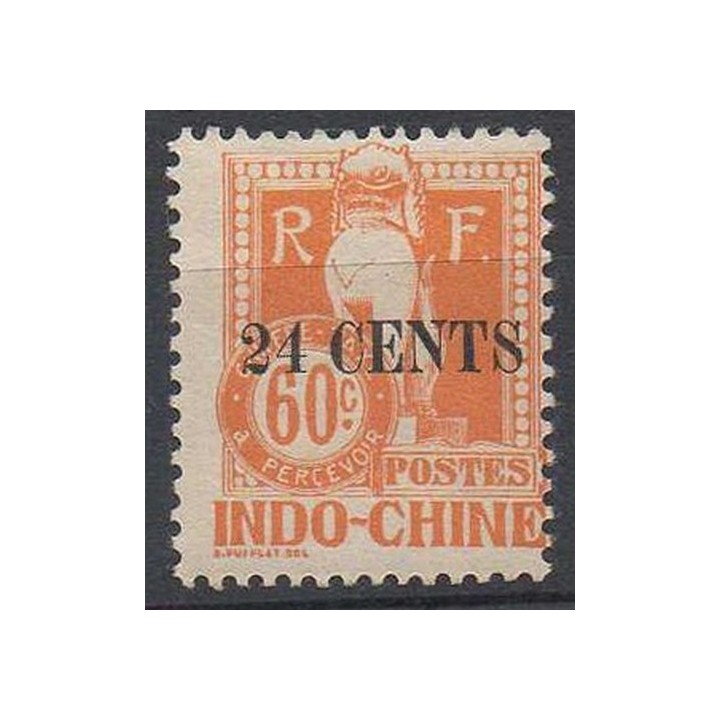 Timbre de collection Indochine - Taxe 27a