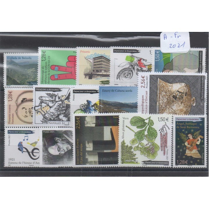 Timbre de collection Andorre Francais - Année 2021