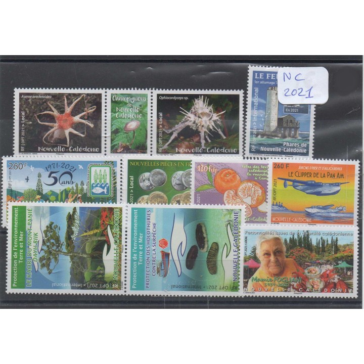 Timbre de collection Nouvelle-Caledonie - Année 2021