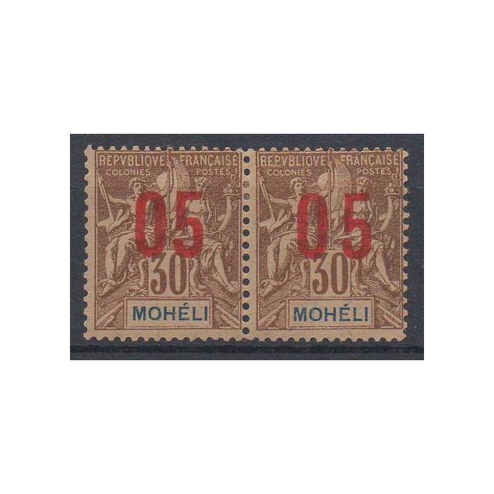 Timbre de collection Moheli - 19Aa