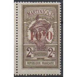 Timbre de collection Martinique - 105c