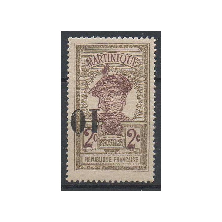 Timbre de collection Martinique - 084a