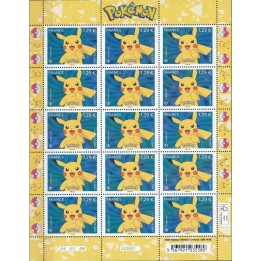Timbre de collection France - Feuillets de France F127 \"Pikachu - Pokémon\"