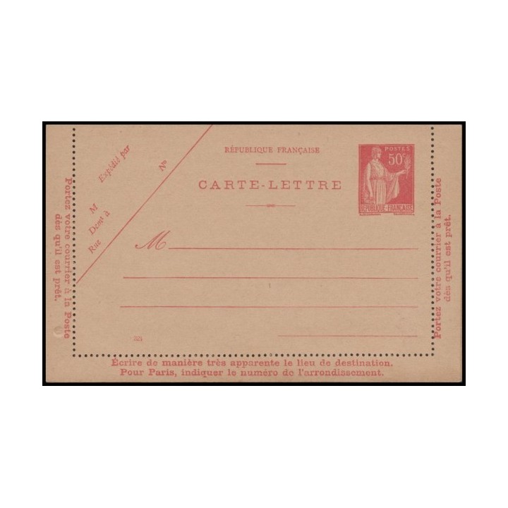 France -  Entier Postal 0283-CL1