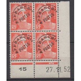 France - Préoblitéré 103A Coin Daté (1952)