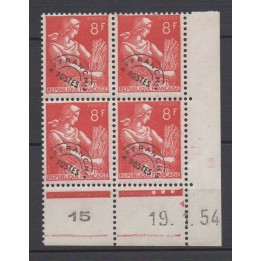 France - Préoblitéré 108 Coin Daté (1954)