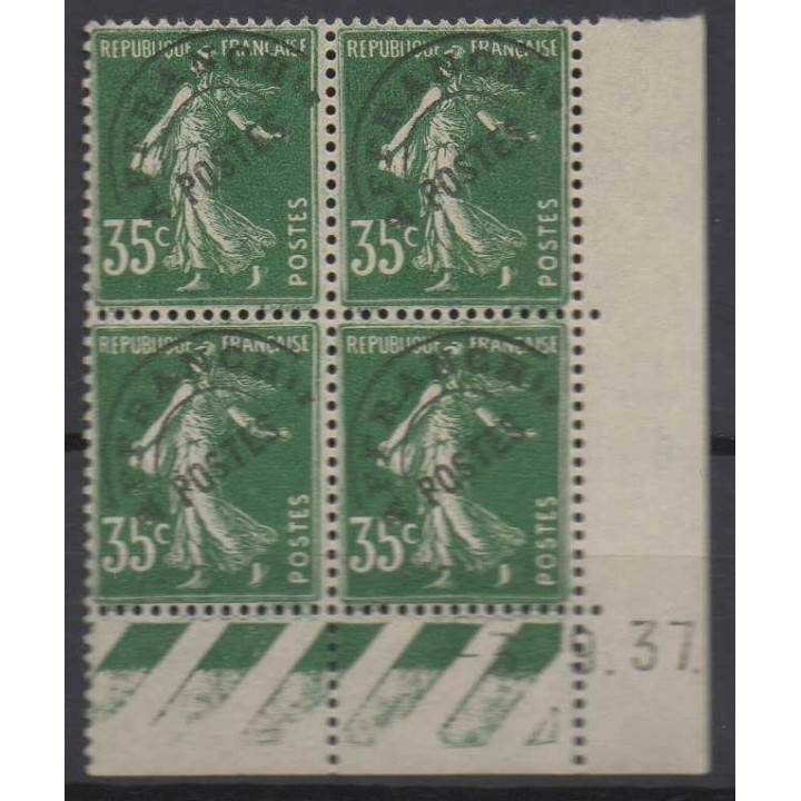 France - Préoblitéré 063 Coin Daté (1937)