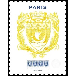 Timbre de collection France - 5790A Affiche Armoiries de Paris 4x7€ - Hors Abonnement