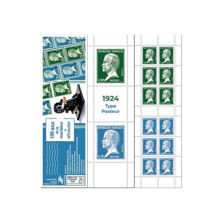 Timbre de collection France - Carnet C1534 \"100 ans de la machine a affranchir - Pasteur\" - Hors Abonnement