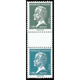 Timbre de collection France - 5781 Paire issue du Carnet \"100 ans de la machine a affranchir - Pasteur\"