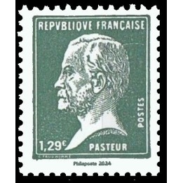 Timbre de collection France - 5781 - Pasteur \"vert\" issu du Carnet \"100 ans de la machine a affranchir - Pasteur\"