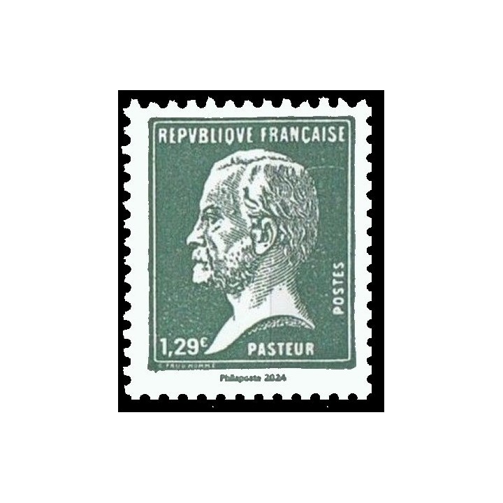 Timbre de collection France - 5781 - Pasteur \"vert\" issu du Carnet \"100 ans de la machine a affranchir - Pasteur\"