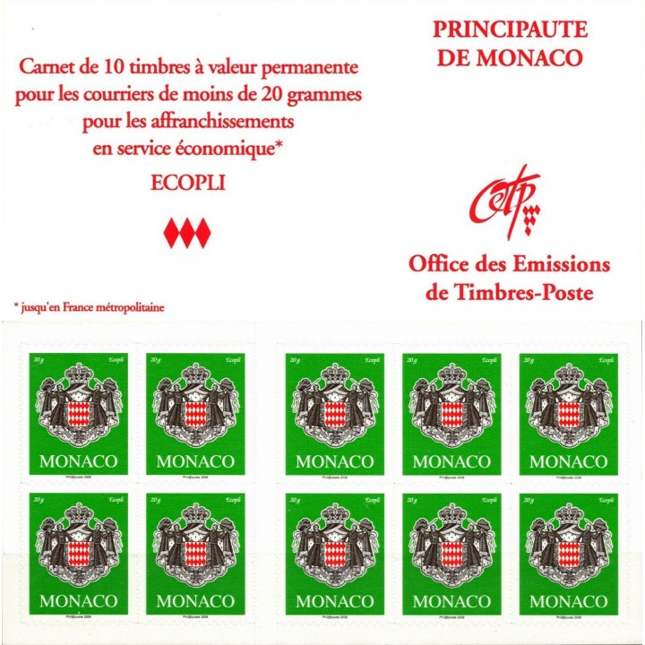 Monaco - Carnet 14b Phil@poste 2008