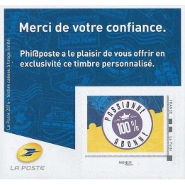France - Collector 2016 Merci pour votre confiance - Passionné 100% Abonné - Phil@poste