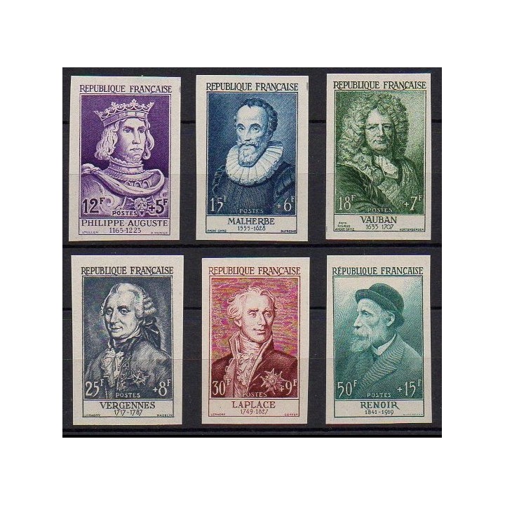 France - 1027 à 1032 Non Dentelé