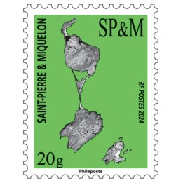 Saint-Pierre et Miquelon - 1336 Carte SPM 2024