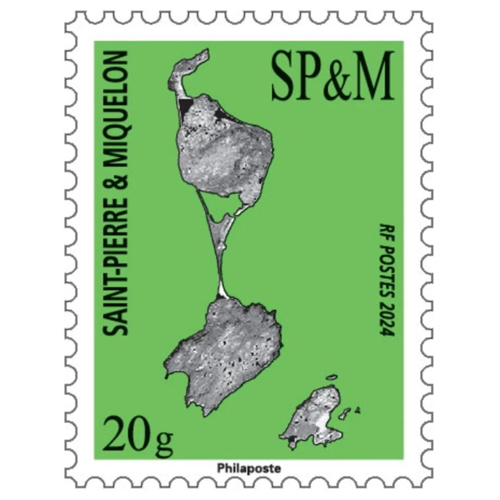 Saint-Pierre et Miquelon - 1336 Carte SPM 2024