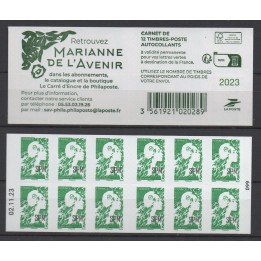 Saint-Pierre et Miquelon - Carnet 1315 Autoadhésif Edition 2023 - Marianne de l\'avenir