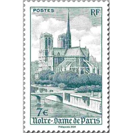 Timbre de collection France - Notre Dame de Paris 7€ - Hors Abonnement