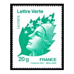 Timbre de collection France - Marianne 20g issue du Carnet \"Marianne et l\'Europe - Yves Beaujard - Salon d\'Automne 2024\" - H