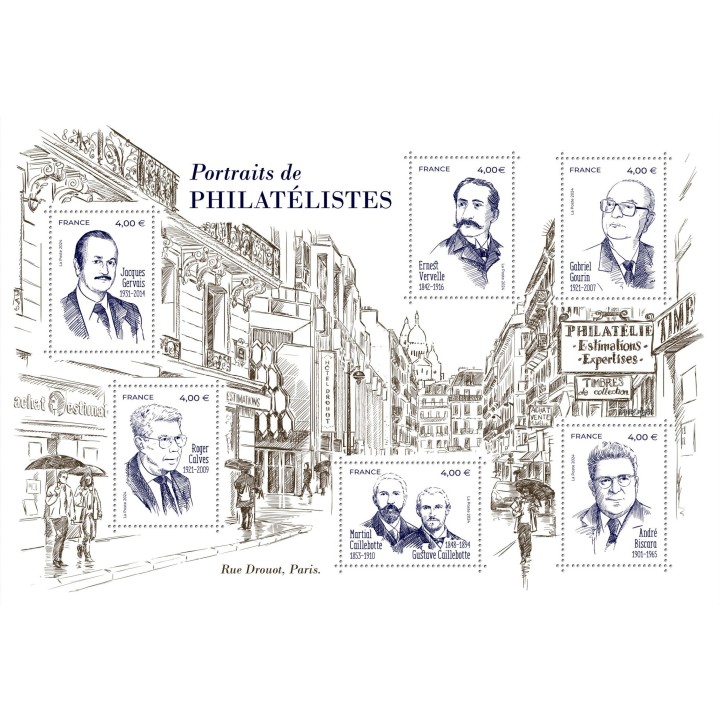 Timbre de collection France - F5828 \"Portrait des philatélistes - Salon d'Automne 2024\"