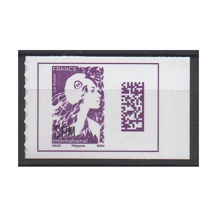 Timbre de collection Saint-Pierre et Miquelon - 2024 Autoadhésif Edition 2024 - Marianne de l\'avenir