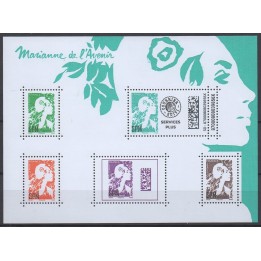 Timbre de collection Saint-Pierre et Miquelon - Bloc Feuillet 2024 - Marianne de l\'avenir