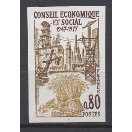 France - 1957a Non Dentelé