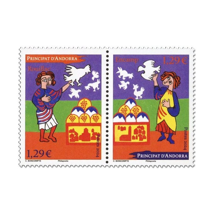 Timbre de collection Andorre Francais - 911A