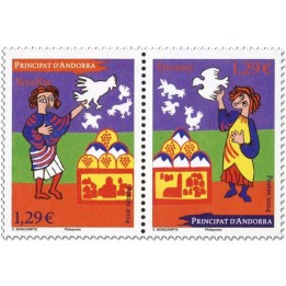 Timbre de collection Andorre Francais - 911A