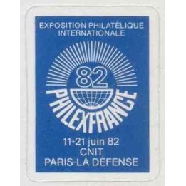 Timbre de collection France - Vignette Exposition Philatelique Internationale N°23a - Philexfrance 82
