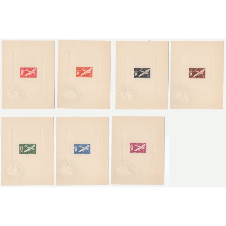 Timbre de collection Saint-Pierre et Miquelon - Poste Aérienne 004 à 010 - Epreuves de Luxe