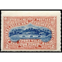 Timbre de collection Nlles Hebrides - Poste Locale 2