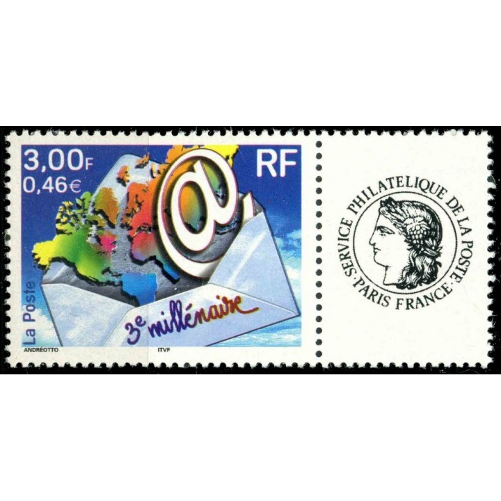 Timbre de collection France - 3365Ba Personnalisé Ceres