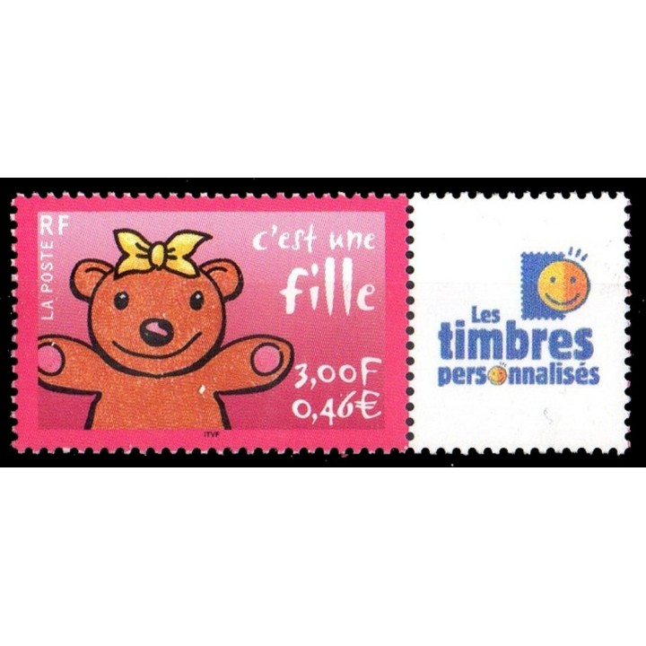 Timbre de collection France - 3432Aa Personnalisé TP