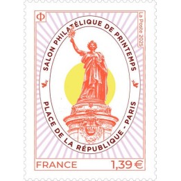 Timbre de collection France - 5858 - Salon philatélique de printemps 2025 - Place de la République Paris