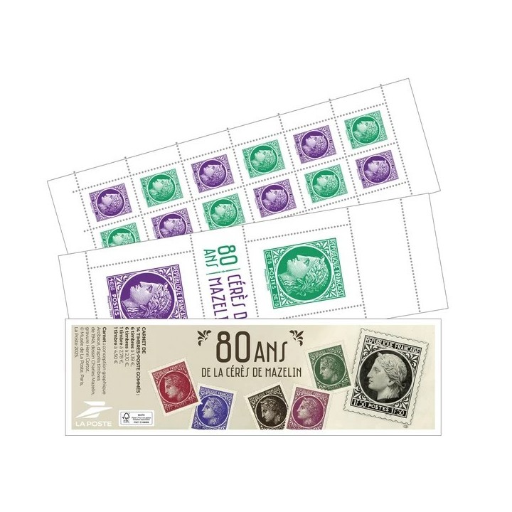 Timbre de collection France - Carnet C1536 \"Cérès de Mazelin - Salon de printemps 2025\" - Hors Abonnement