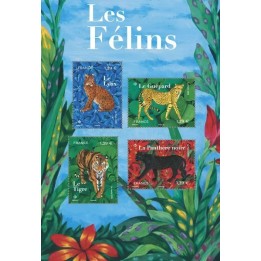 Timbre de collection France - F5848 - Les félins