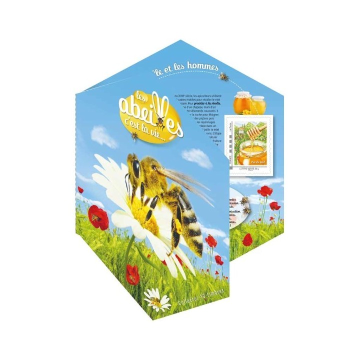 Timbre de collection France - Collector 2014 Les abeilles c'est la vie
