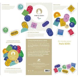 Timbre de collection France - Collector 2024 Le parcours du relais de la flamme olympique