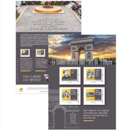 Timbre de collection France - Collector 2017 Le soldat inconnu sous l'Arc de Triomphe