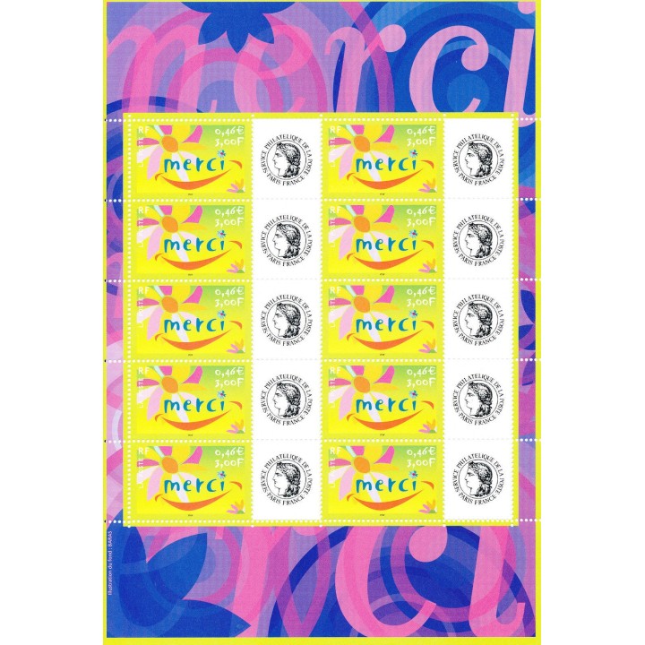 Timbre de collection France - F3433Aa Personnalisé Ceres