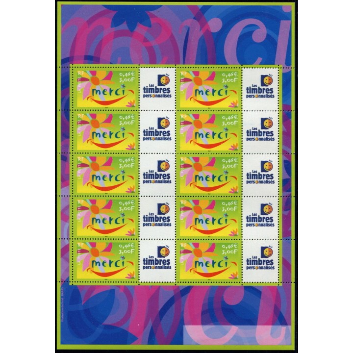 Timbre de collection France - F3433Aa Personnalisé TP