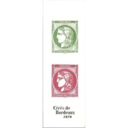Timbre de collection France - 5452 et 5453 - Couverture Carnet \"1870 Marianne Cérès de Bordeaux\"