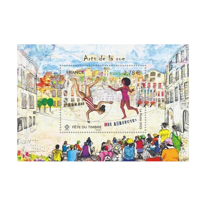 Timbre de collection France - F5855 - Fête du timbre - Arts de la rue - Acrobate
