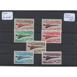Timbre de collection Grandes séries coloniales 1969 - Avion supersonique \"Concorde\"